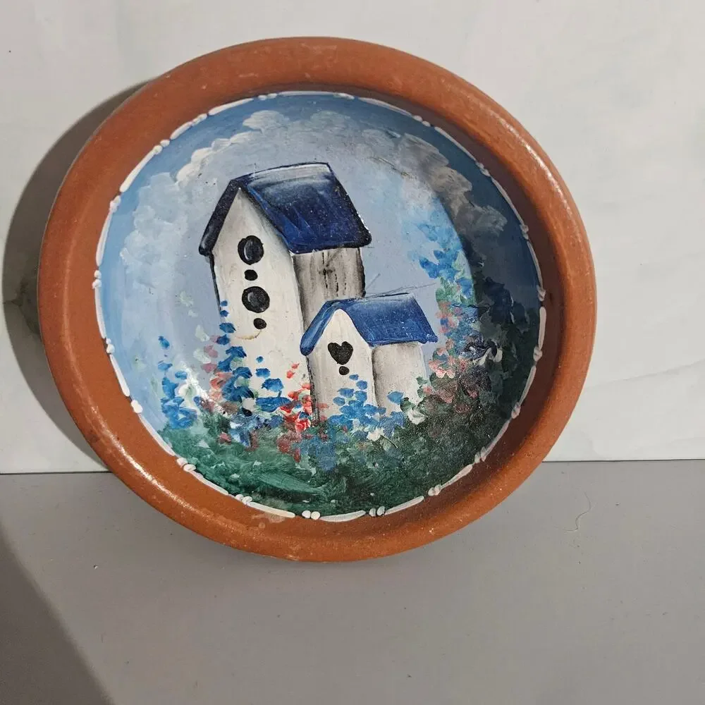 Handcrafted Hanging Ceramic Bowl Decor